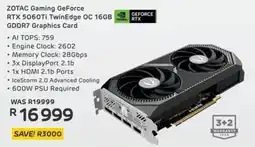 Computer Mania Zotac gaming geforce rtx 5060ti twinedge oc 16gb gddr7 graphics card offer