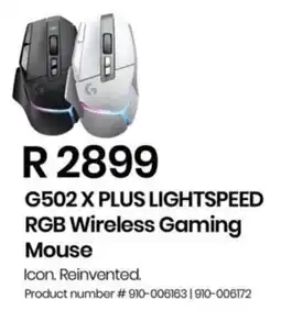 Computer Mania Logitech G502 X Plus Lightspeed RGB Wireless Gaming Mouse offer