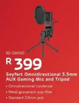 Computer Mania Redragon Seyfert Omnidirectional 3.5mm AUX Gaming Mic and Tripod offer