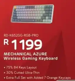 Computer Mania Redragon Mechanical Azure Wireless Gaming Keyboard offer