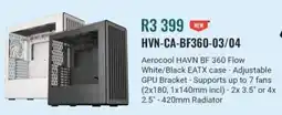 Computer Mania Aerocool HAVN BF 360 Flow White/ Black EATX Case offer