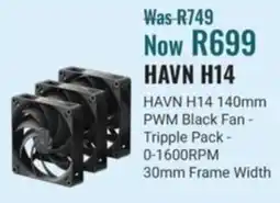 Computer Mania Aerocool HAVN H14 PWM Black Fan offer