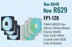 Computer Mania Aerocool PWM ARGB Fan White/ Black Frame offer