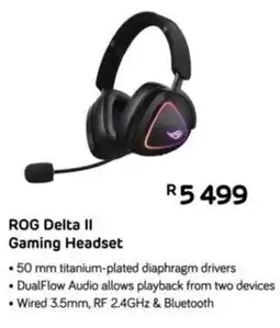 Computer Mania Asus ROG Delta II Gaming Headset offer