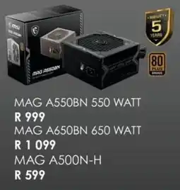 Computer Mania Msi MAG A550BN 550 Watt offer