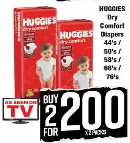 Boxer HUGGIES Dry Comfort Diapers offer