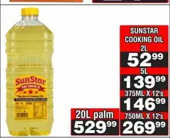 Advance Cash n Carry SUNSTAR COOKING OIL 2L offer