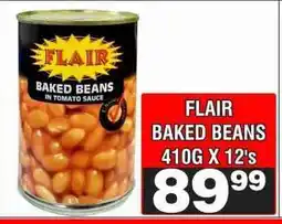 Advance Cash n Carry FLAIR BAKED BEANS 410G X 12's offer