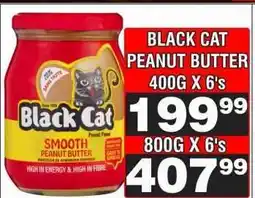 Advance Cash n Carry BLACK CAT PEANUT BUTTER 400G X 6's offer