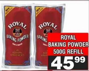 Advance Cash n Carry ROYAL Baking Powder 500g Refill offer