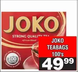 Advance Cash n Carry JOKO TEABAGS 100's offer
