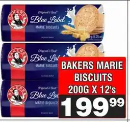 Advance Cash n Carry BAKERS MARIE BISCUITS 200G X 12's offer