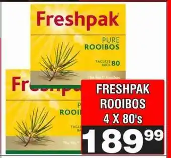 Advance Cash n Carry FRESHPAK ROOIBOS 4 X 80's offer