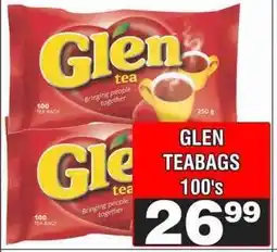 Advance Cash n Carry GLEN TEABAGS 100's offer