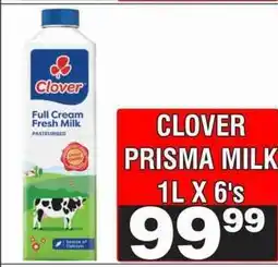 Advance Cash n Carry CLOVER PRISMA MILK 1L X 6's offer