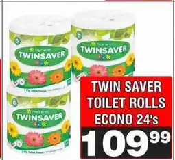 Advance Cash n Carry TWIN SAVER TOILET ROLLS ECONO 24's offer