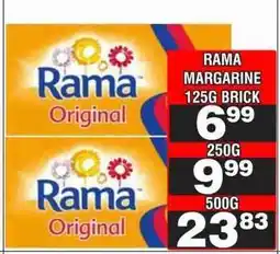 Advance Cash n Carry RAMA MARGARINE 125G BRICK offer