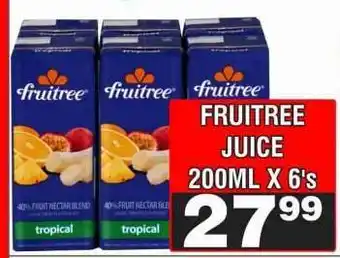 Advance Cash n Carry FRUITREE JUICE 200ML X 6's offer