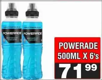 Advance Cash n Carry POWERADE 500ML X 6's offer