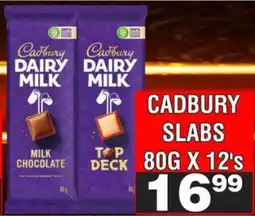 Advance Cash n Carry CADBURY SLABS 80G X 12's offer