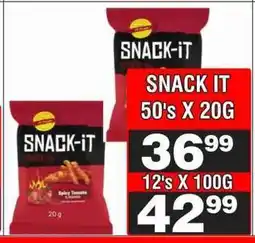Advance Cash n Carry SNACK IT 50's X 20G offer
