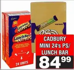 Advance Cash n Carry CADBURY MINI 24's PS/ LUNCH BAR offer