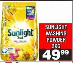 Advance Cash n Carry SUNLIGHT WASHING POWDER 2KG offer