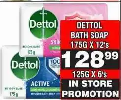 Advance Cash n Carry DETTOL BATH SOAP 175G X 12's offer