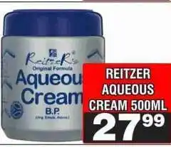Advance Cash n Carry REITZER Aqueous Cream 500ml offer