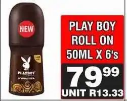 Advance Cash n Carry PLAY BOY ROLL ON 50ML X 6's offer