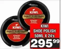 Advance Cash n Carry KIWI SHOE POLISH 50ML X 24's offer