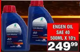 Advance Cash n Carry ENGEN OIL SAE 40 500ML X 10's offer
