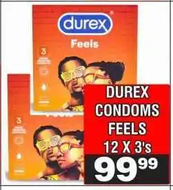 Advance Cash n Carry DUREX CONDOMS FEELS 12 X 3's offer