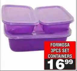 Advance Cash n Carry FORMOSA 3PCS SET CONTAINERS offer