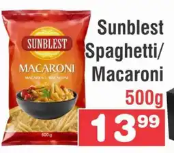 Advance Cash n Carry Sunblest Spaghetti/Macaroni offer