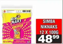 Advance Cash n Carry SIMBA NIKNAKS 12 X 100G offer