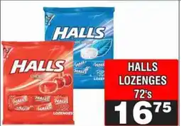 Advance Cash n Carry HALLS LOZENGES 72's offer