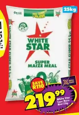 Shoprite White Star Super Maize Meal 25kg offer