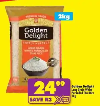 Shoprite Golden Delight Long Grain White Parboiled Thai Rice 2kg offer