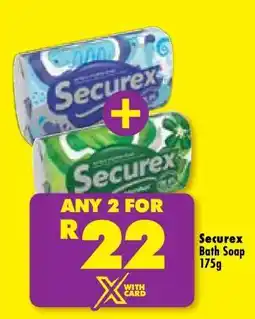 Shoprite SECUREX BATH SOAP 175g offer