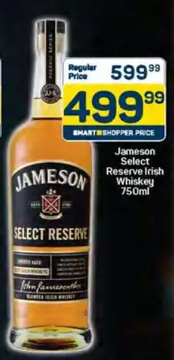 Pick n Pay Jameson Select Reserve Irish Whiskey 750ml offer