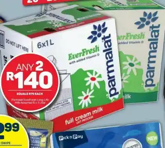 Pick n Pay Hypermarket Parmalat milk 2 offer