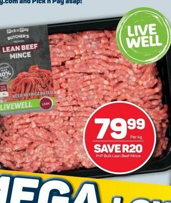 Pick n Pay Hypermarket Pnp minced beef offer