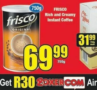 Boxer Frisco coffee offer