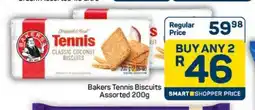 Pick n Pay Hypermarket Bakers Tennis Biscuits Assorted 200g offer