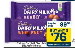 Pick n Pay Hypermarket Cadbury Dairy Milk Chocolate Slab Assorted 180g offer