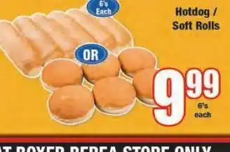 Boxer Hot dog / hamburger buns offer