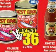 Boxer Best cook pilchards 2 offer