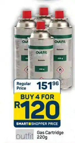 Pick n Pay Hypermarket Outfit Gas Cartridge 220g offer