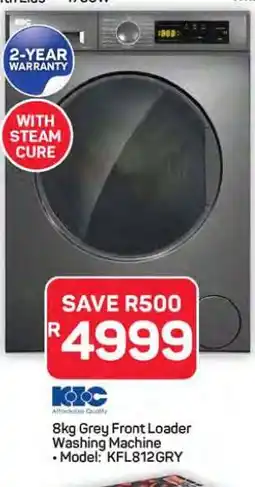 Pick n Pay Hypermarket 8kg Grey Front Loader Washing Machine offer
